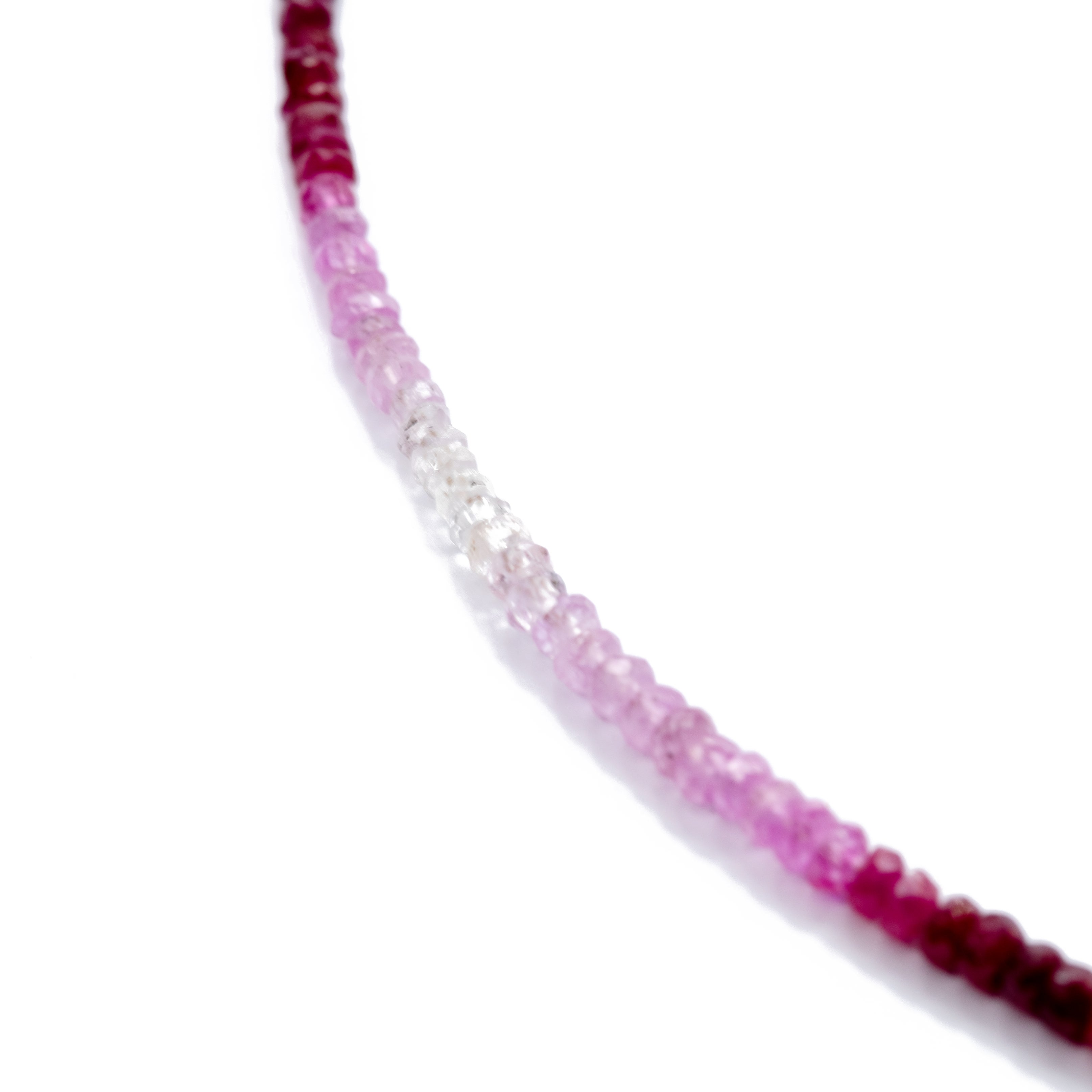 Birthstone Juli Rubin Ombre Halskette 14K Gold - von Bombyx House (Perle) im Angebot