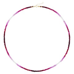 Collana Ombre di rubini di luglio in oro 14K II - da Bombyx House