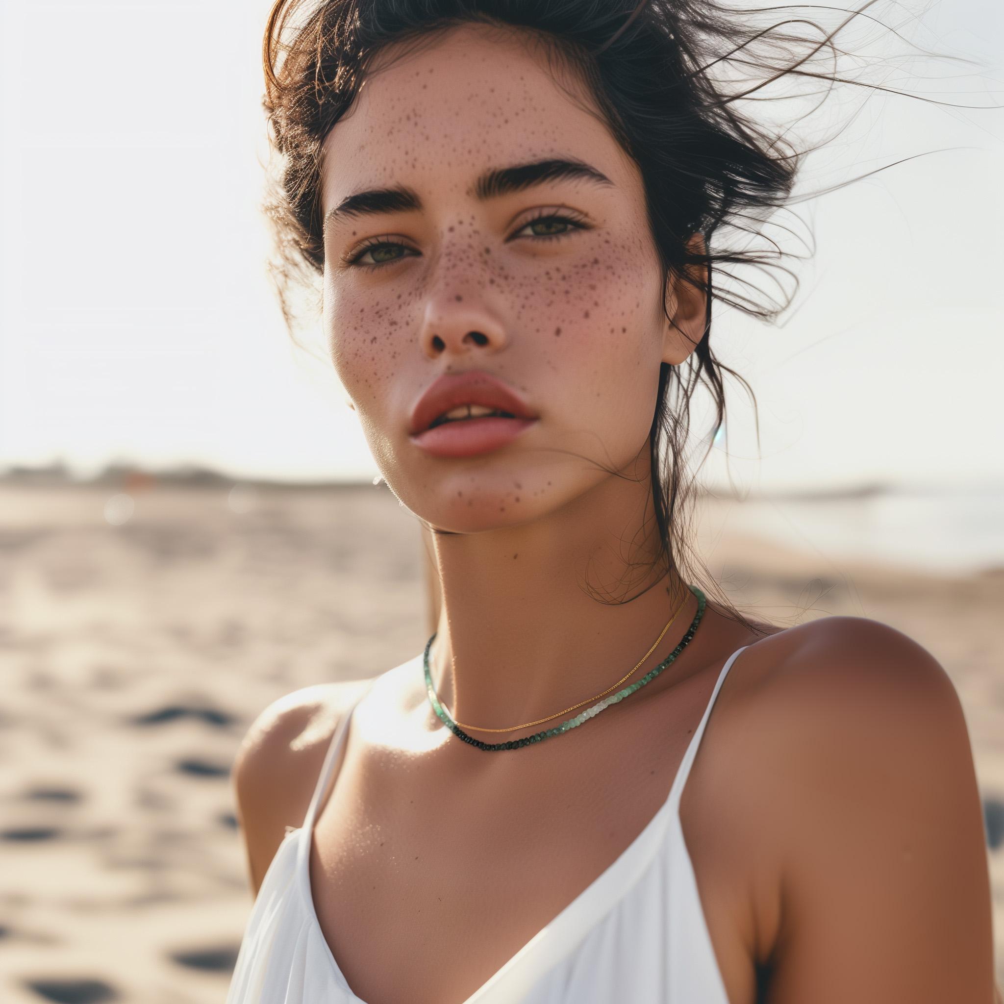 Celebrate your personal journey with this Ombre Emerald Necklace, a radiant homage to May's birthstone. As you wear this piece, you'll feel a deep connection to nature's renewal and your own growth, inspiring you to embrace new beginnings with grace
