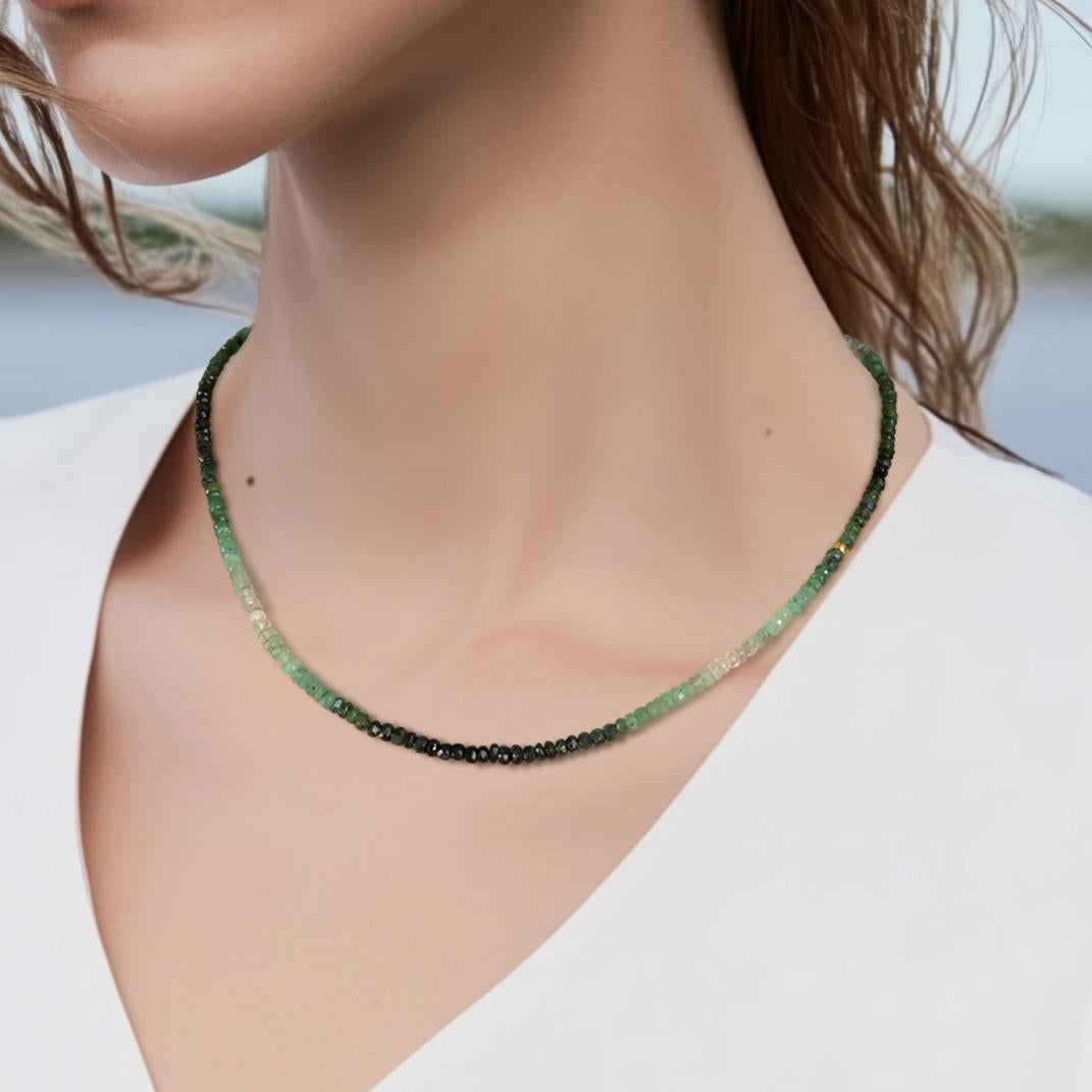 Collana di smeraldi Ombre May in oro 14K II - da Bombyx House in vendita 1