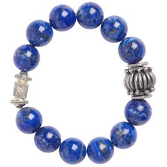 Blue Lapis Sterling Silver Biru Bracelet