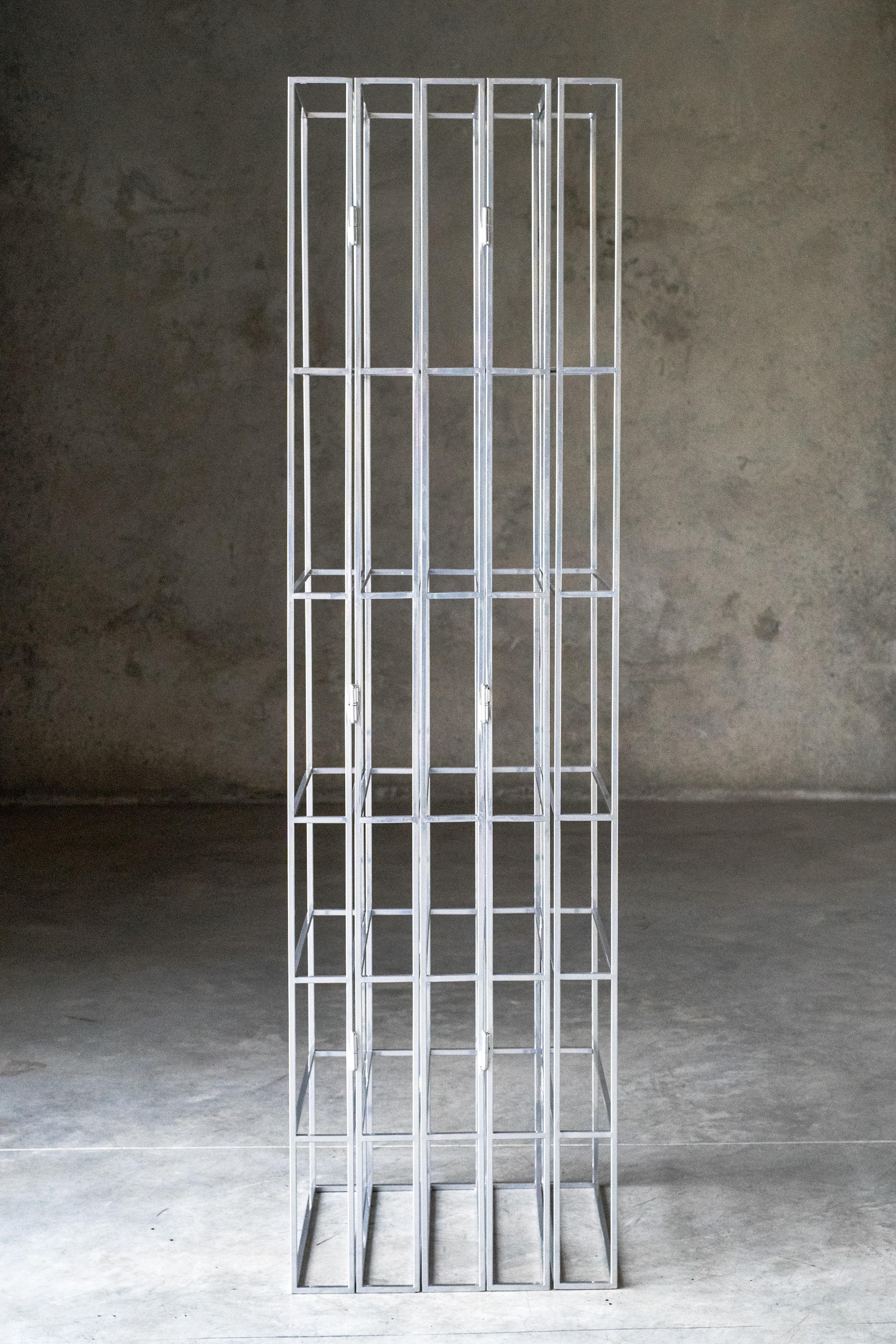 Bisagra Shelve in Steel  In New Condition For Sale In London, GB