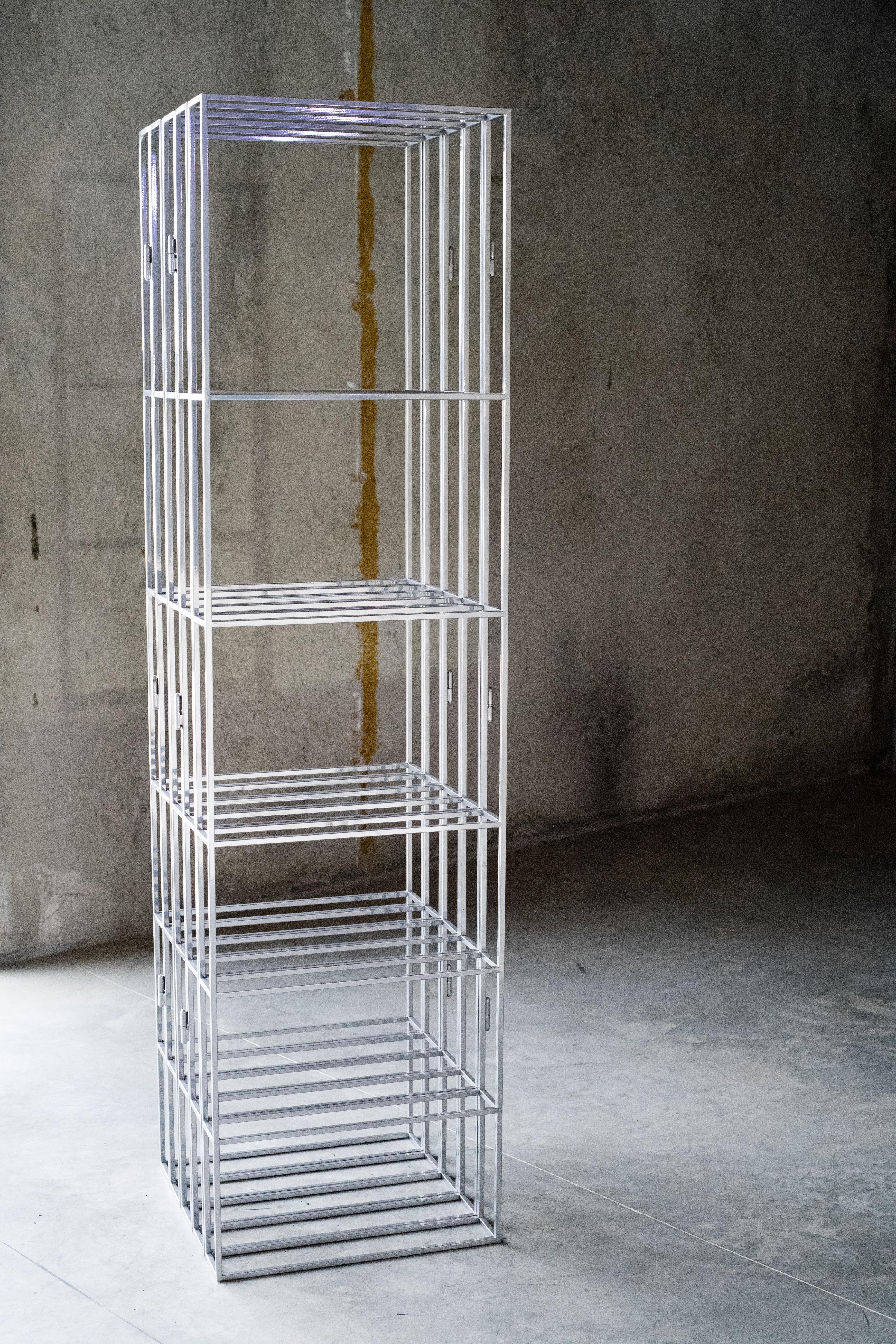 Contemporary Bisagra Shelve in Steel