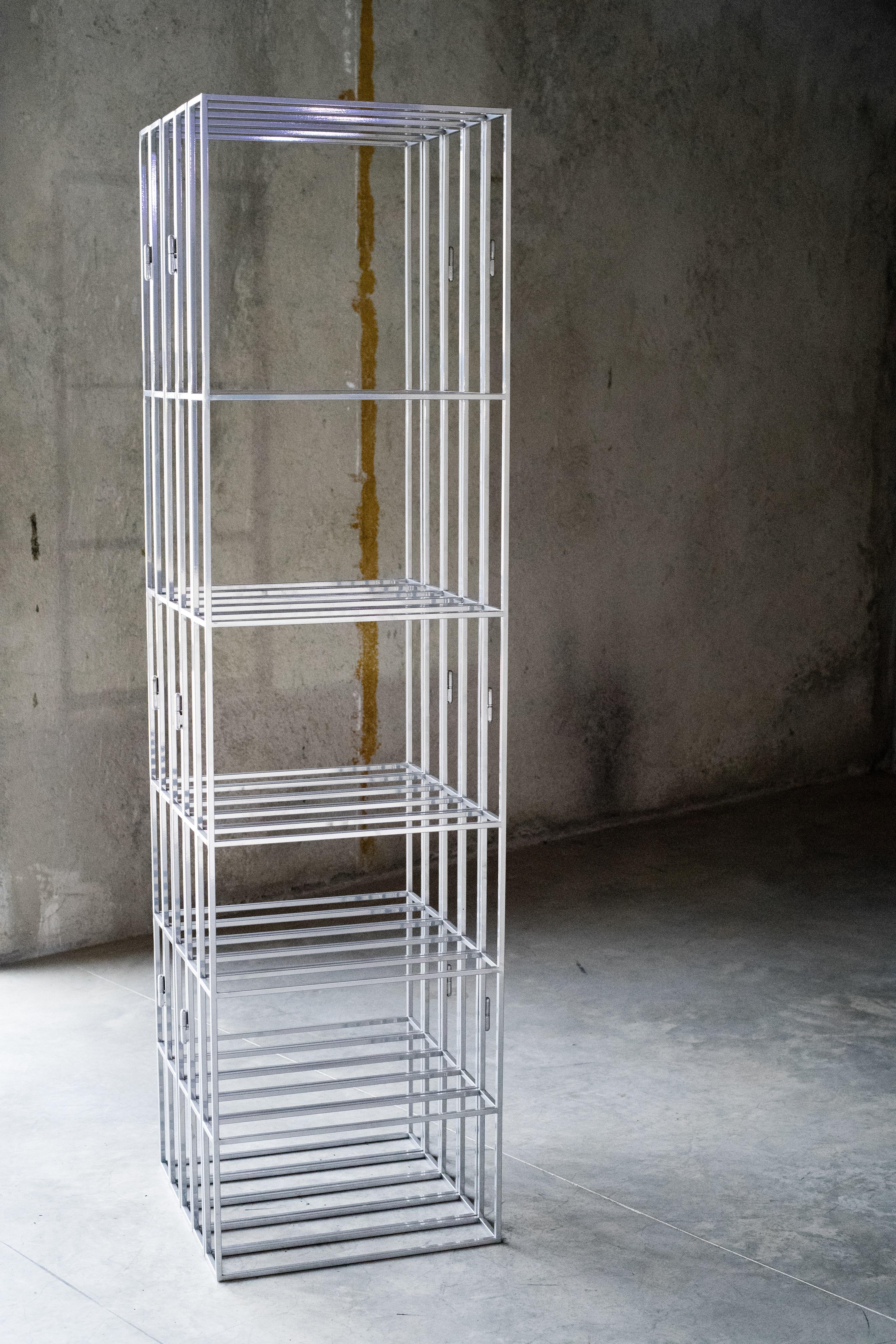 Contemporary Bisagra Shelve in Steel  For Sale