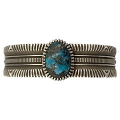 Used Bisbee Turquoise Cuff by Ron Bedoni
