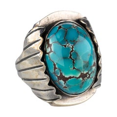 Vintage Bisbee Turquoise Ring from Art Deco Era