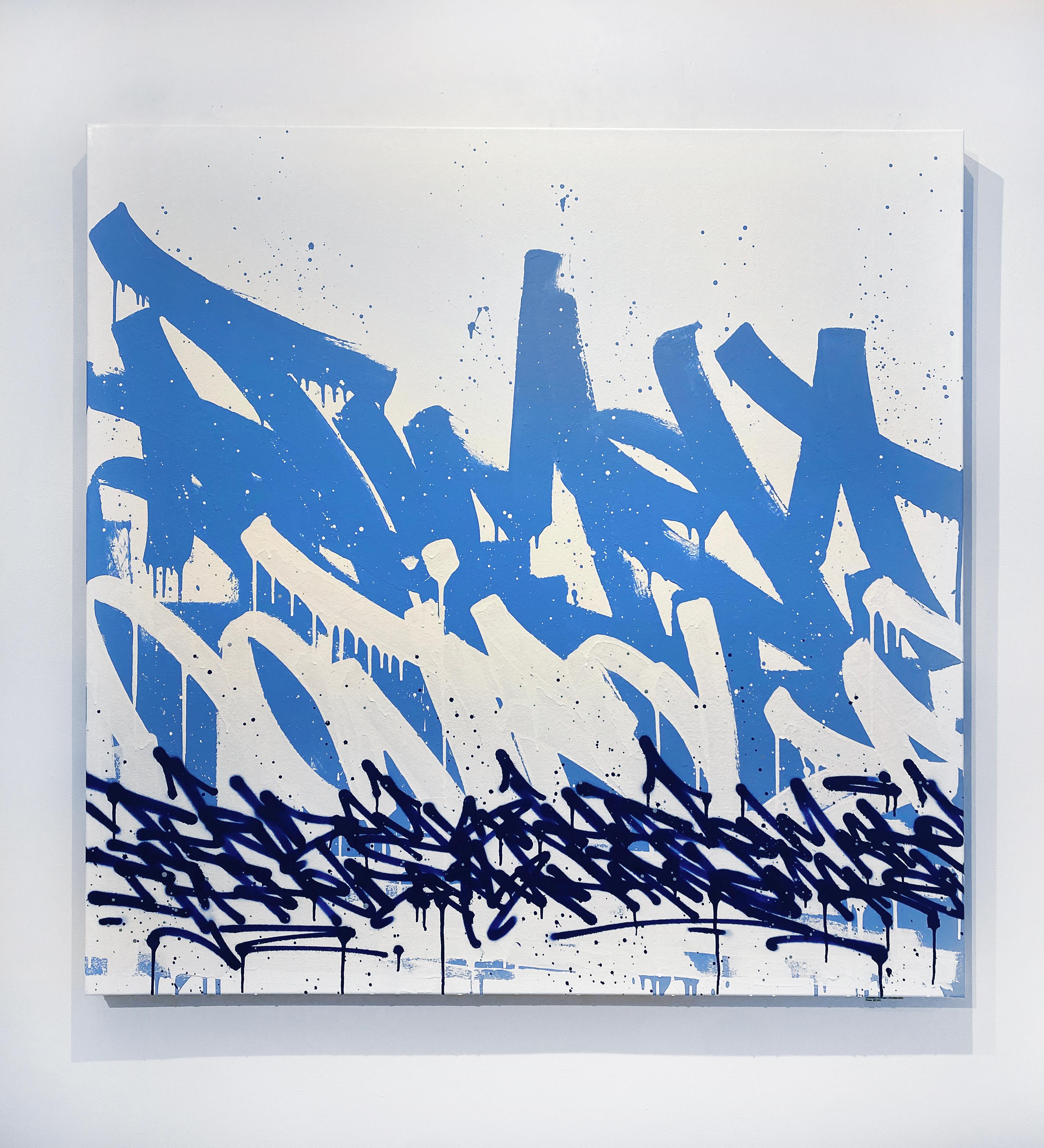 Controllore del tempo (Il giorno è come lo fai tu) - Painting Street Art di Bisco Smith