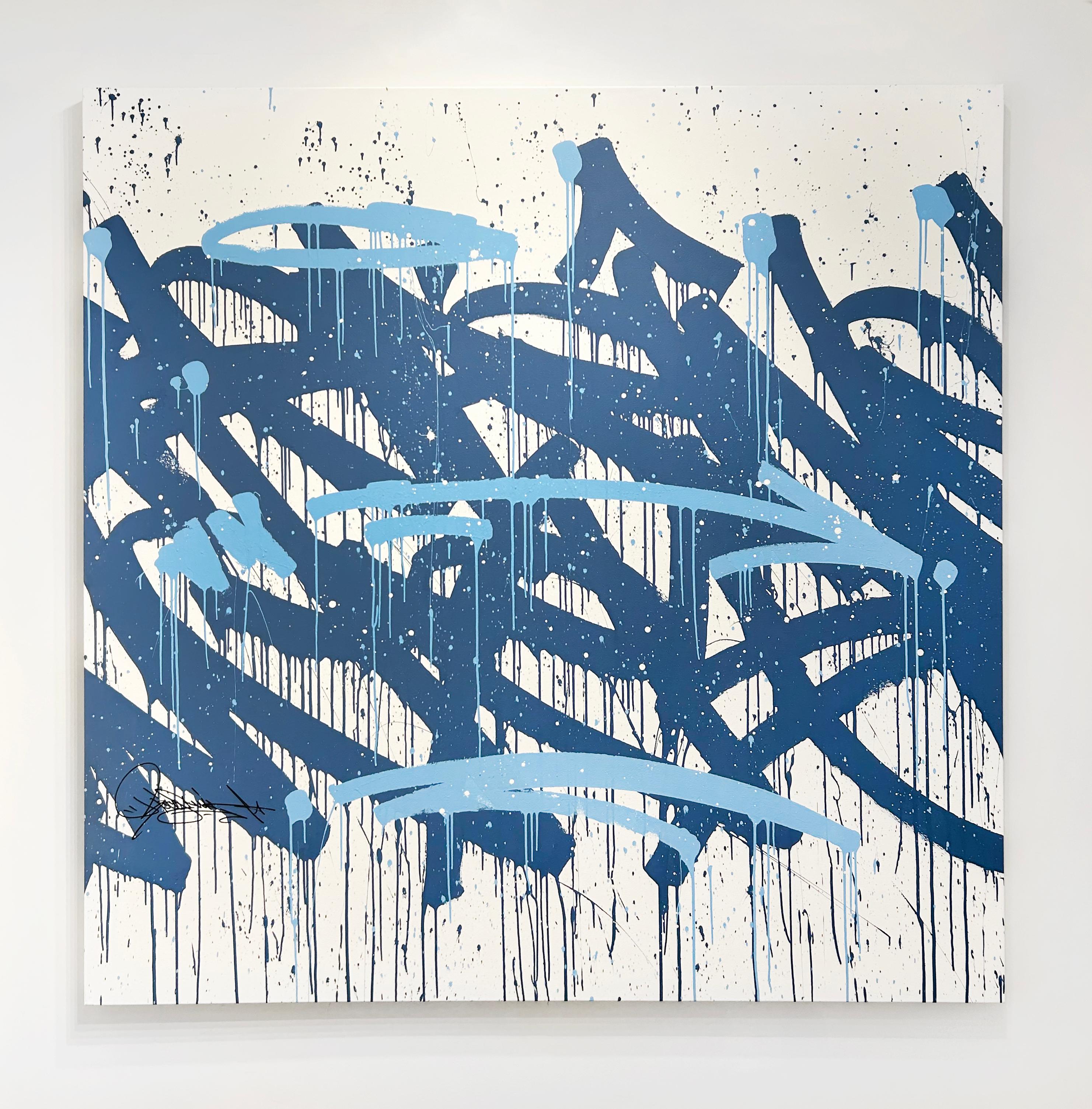 Hoher Anstieg/offene Augen – Painting von Bisco Smith