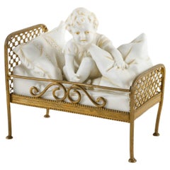 Biscuit and Gilt Bronze Sculpture, 19th Century, Napoleon III Period.