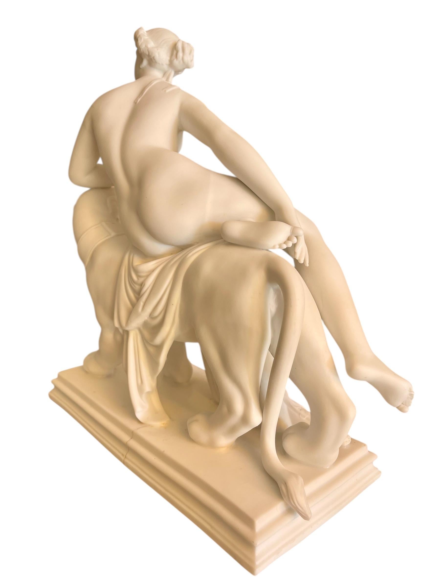 Biscuit, Arianne Riding a Panther, XXth century For Sale 4