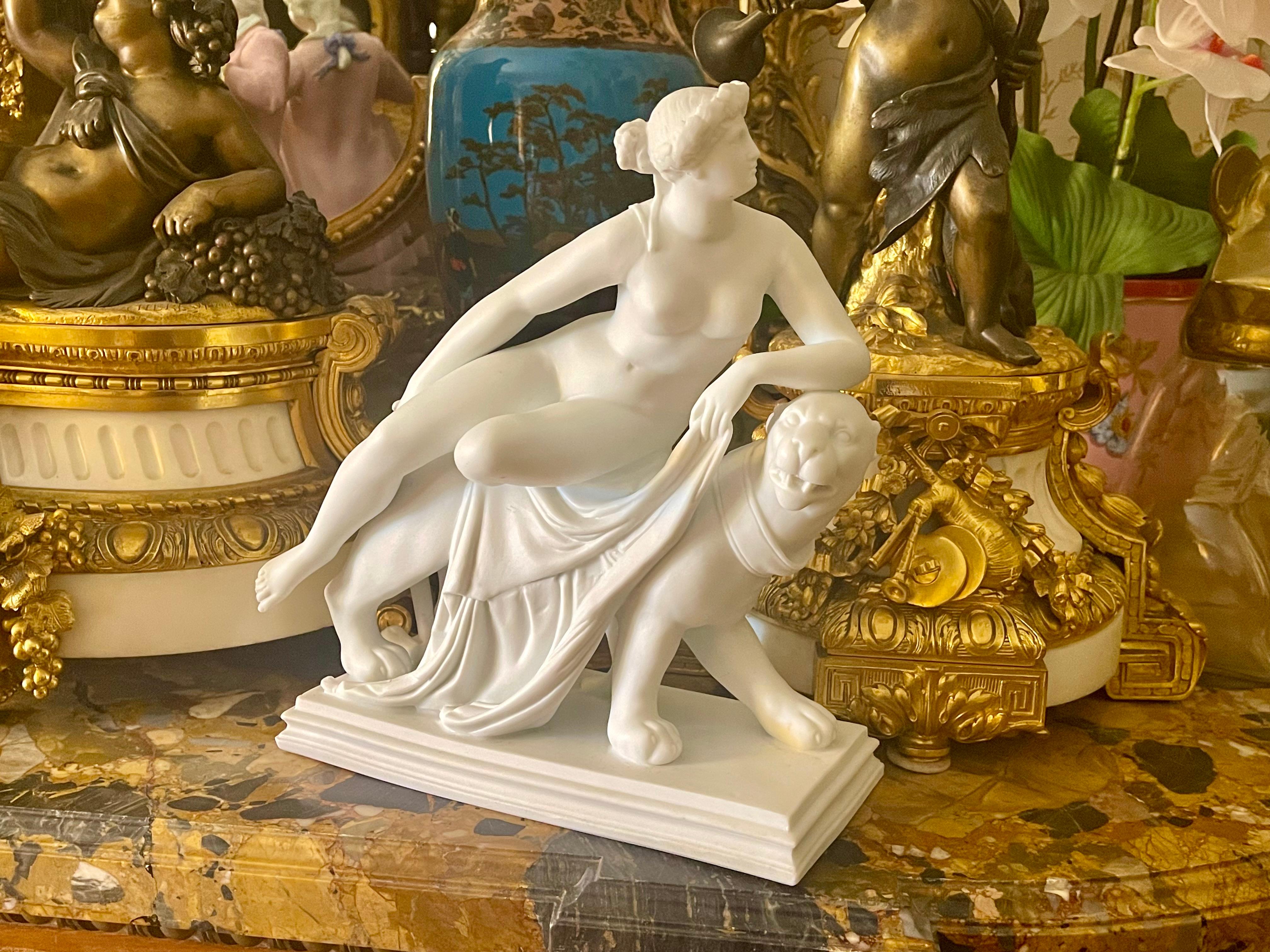 Biscuit, Arianne Riding a Panther, XXth century For Sale 8