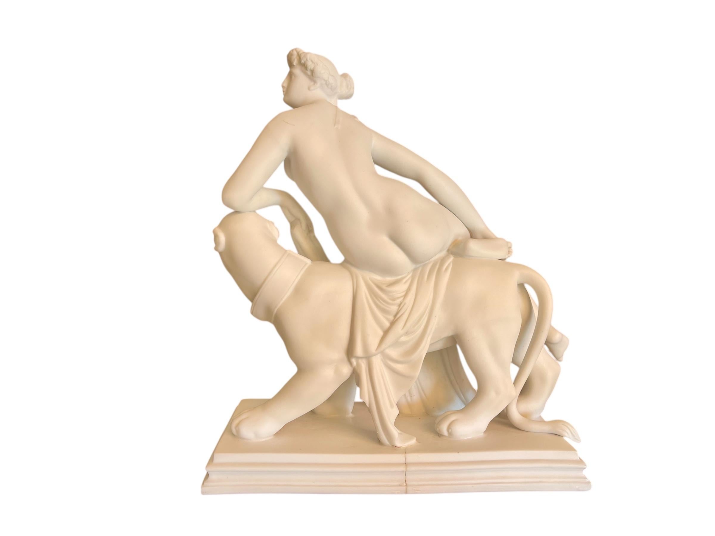 Biscuit, Arianne Riding a Panther, XXth century For Sale 3