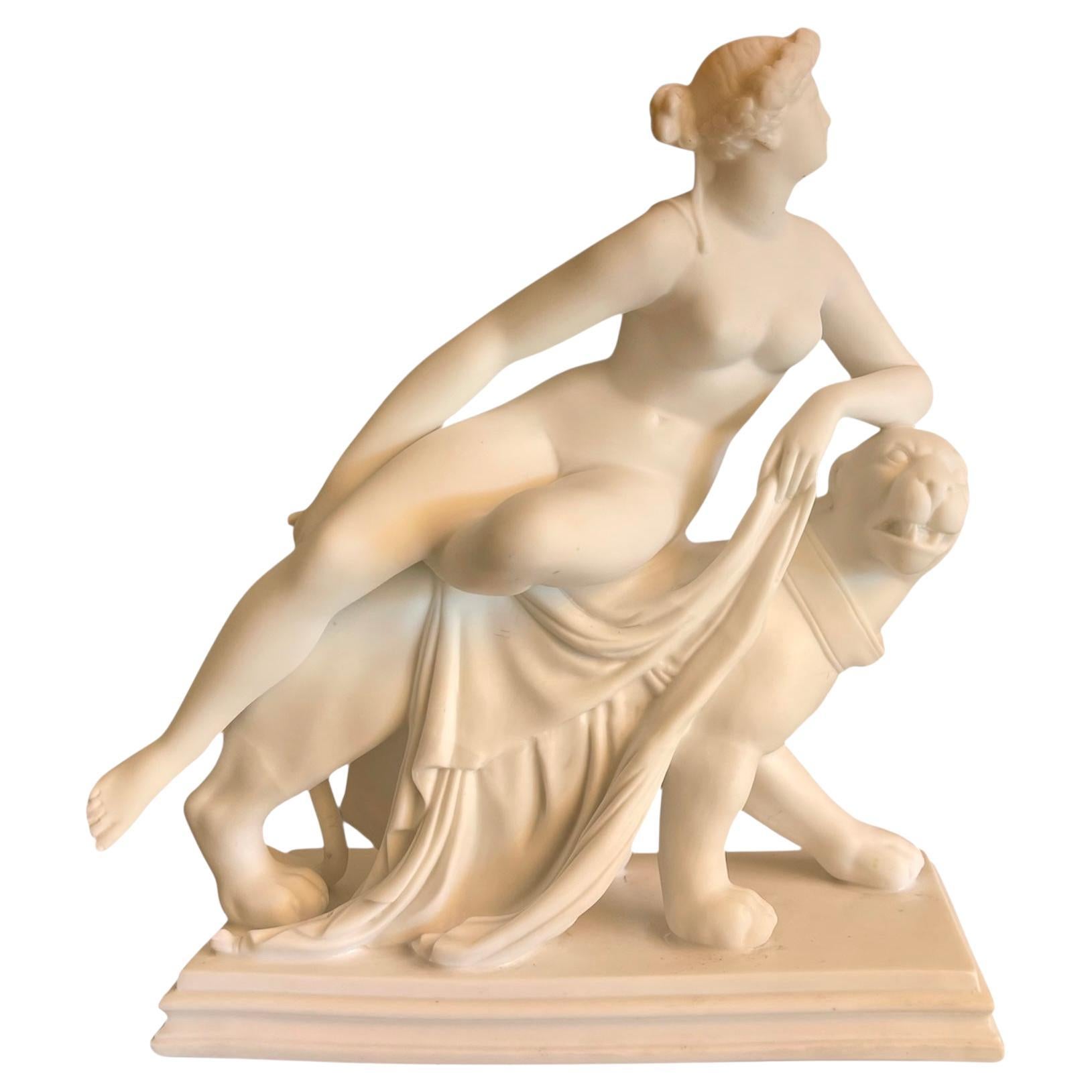 Biscuit, Arianne Riding a Panther, XXth century For Sale