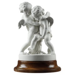 Biscuit "Deux Amours se disputant un coeur" after Falconet (1716-1791)