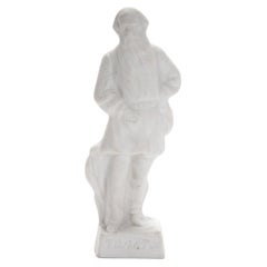 Biscuit Figure "Tolstoy", Russia, End of 19th - Beg. of 20th Century