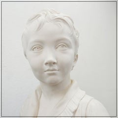 Bustes en porcelaine « biscuit » d'Alexandre Brongniart – Jean-Antoine Houdon – XXe siècle