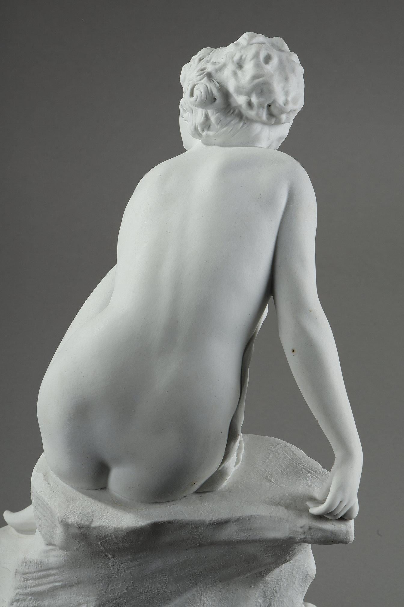 Biscuit porcelain sculpture by Raphaël Nannini For Sale 5