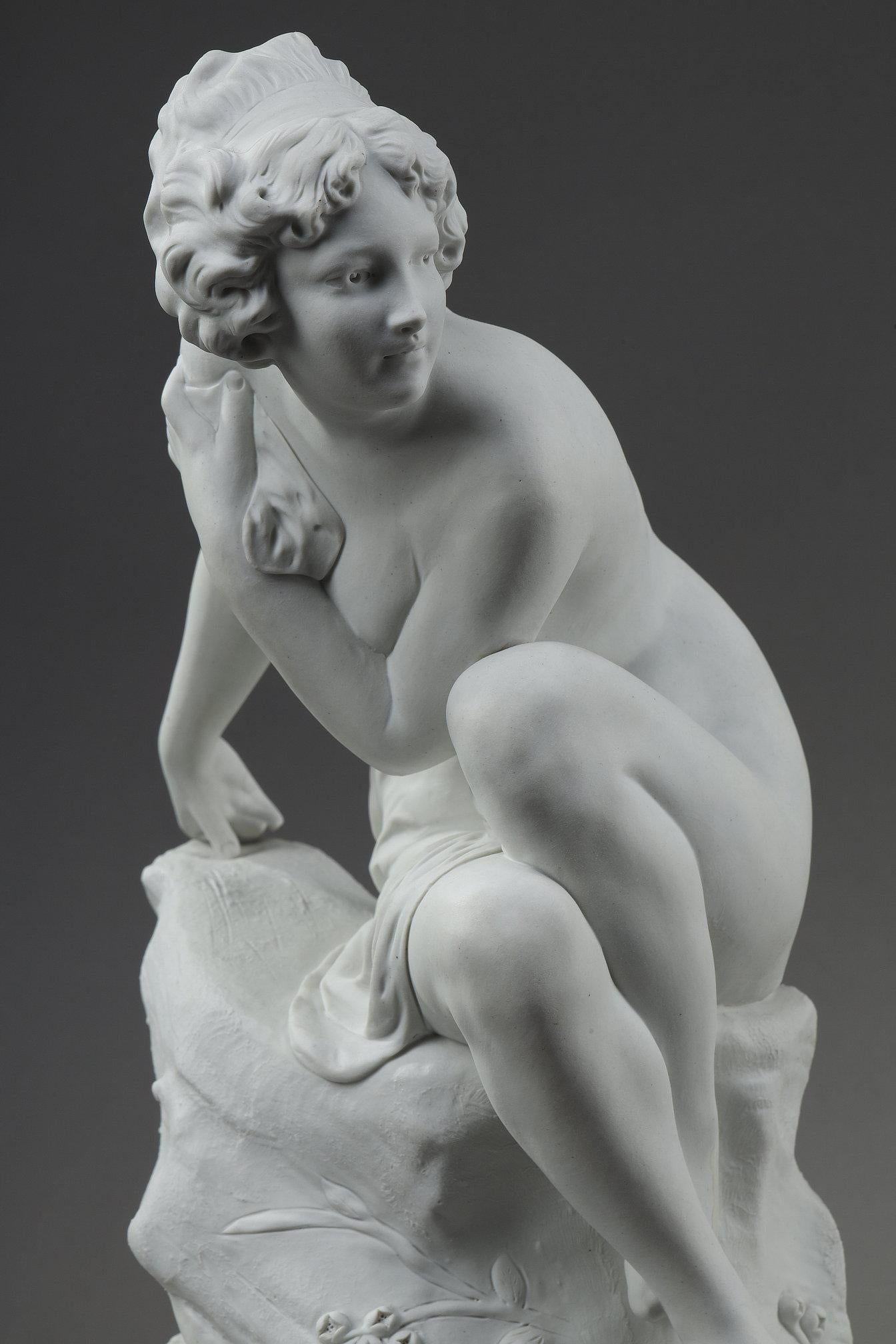 Biscuit porcelain sculpture by Raphaël Nannini For Sale 8