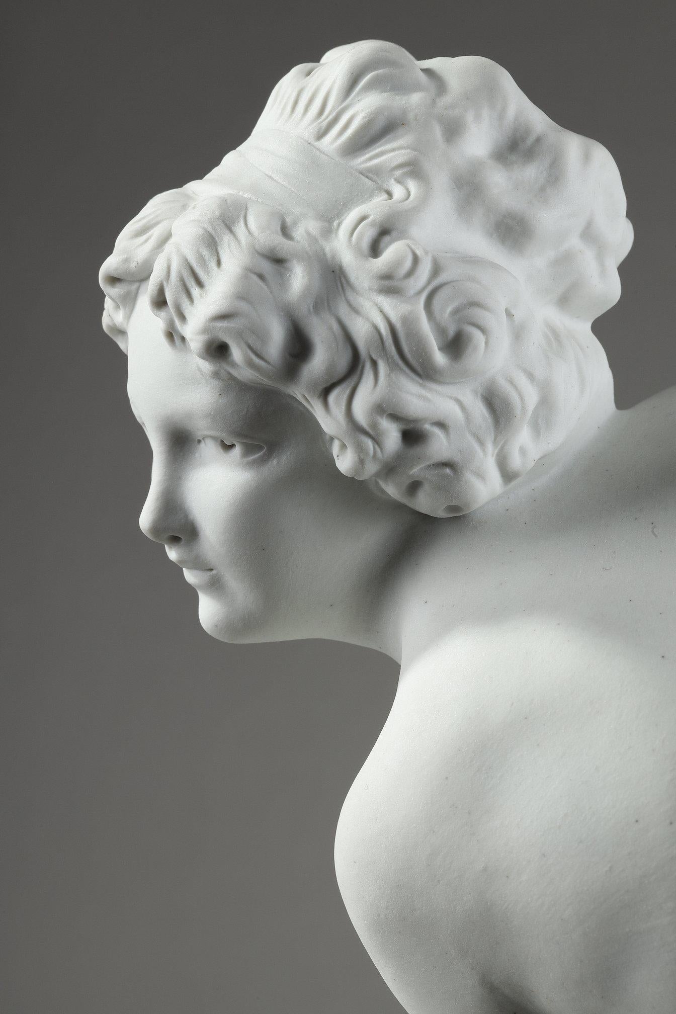 Biscuit porcelain sculpture by Raphaël Nannini For Sale 12