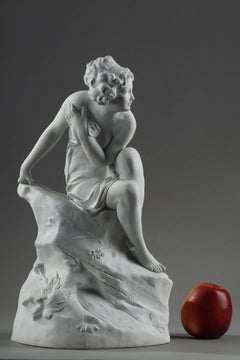 Biscuit porcelain sculpture by Raphaël Nannini
