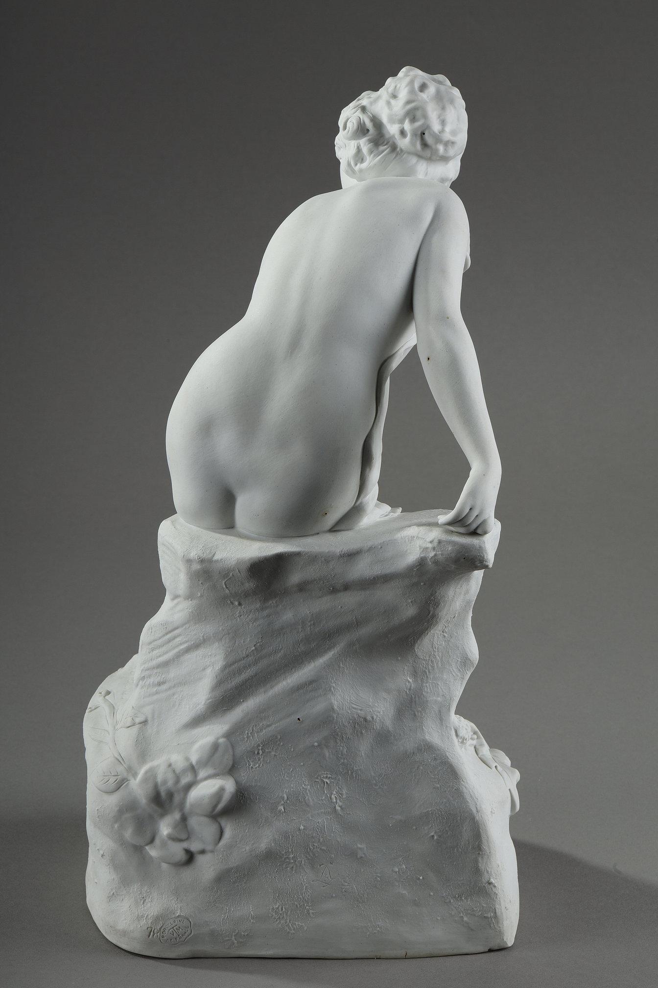Skulptur aus Biskuitporzellan von Raphaël Nannini (Frühes 20. Jahrhundert) im Angebot