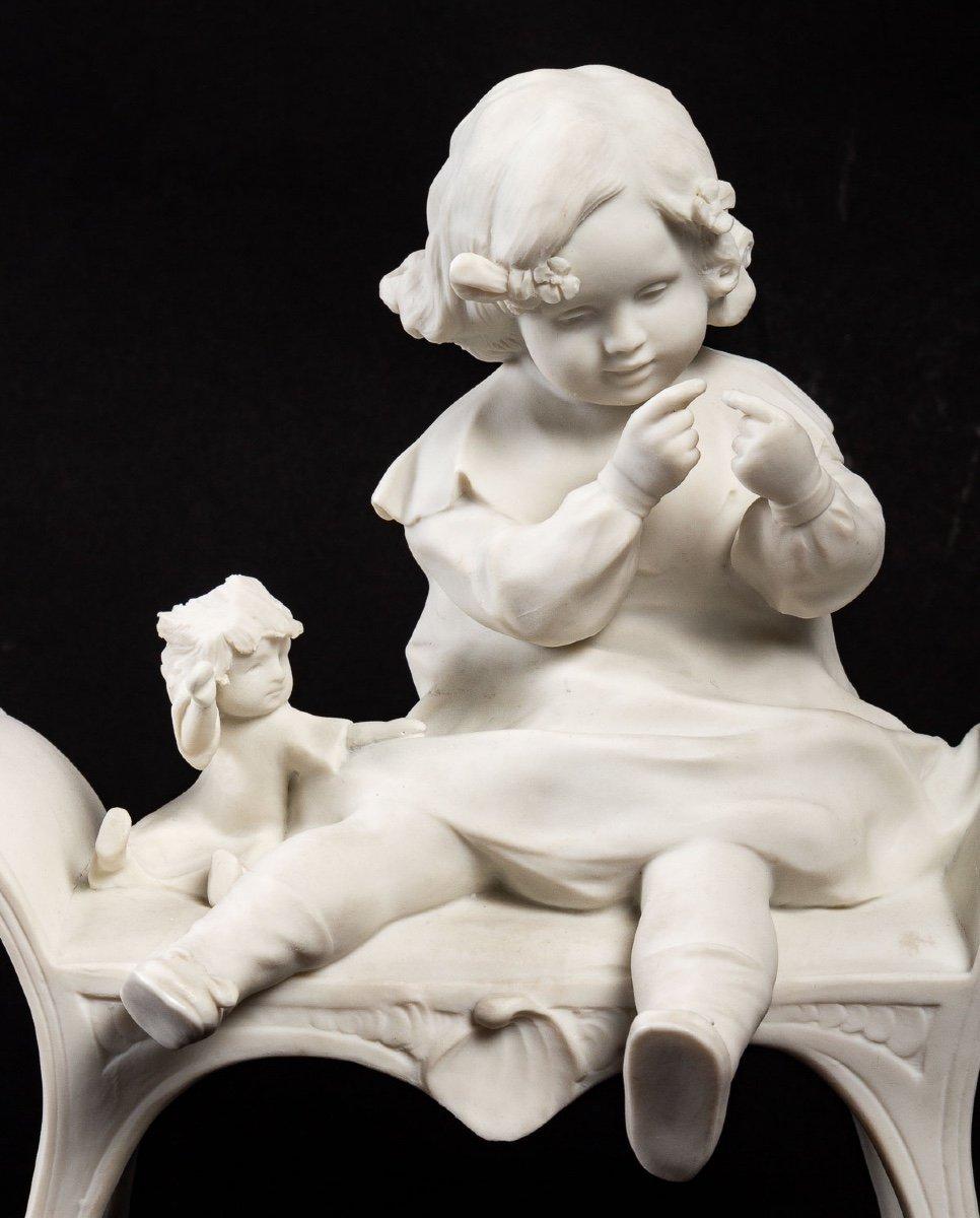 Biscuit Statue In Good Condition In Saint-Ouen, FR