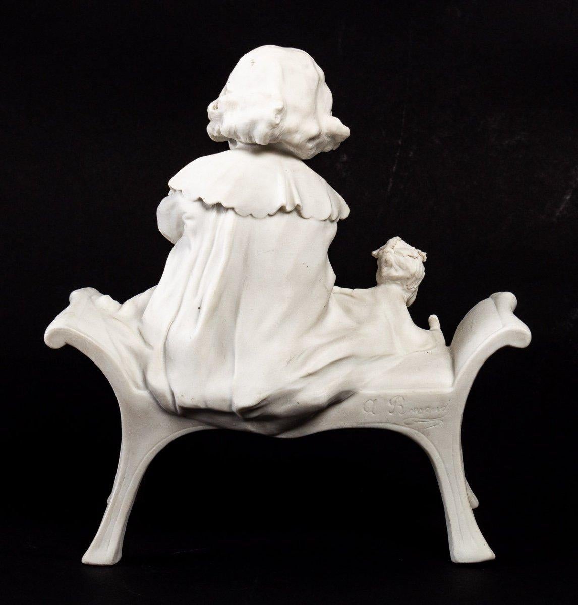 Porcelain Biscuit Statue