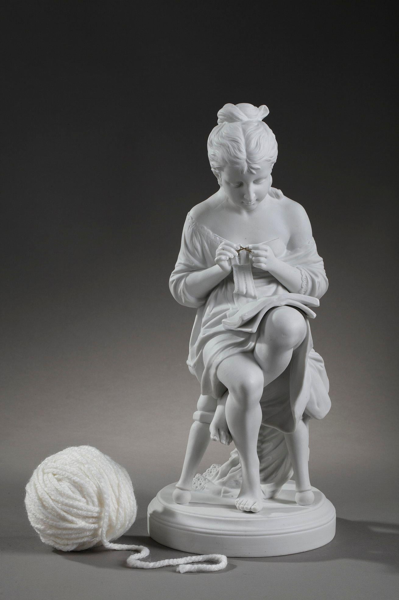 Porcelain bisque of a 