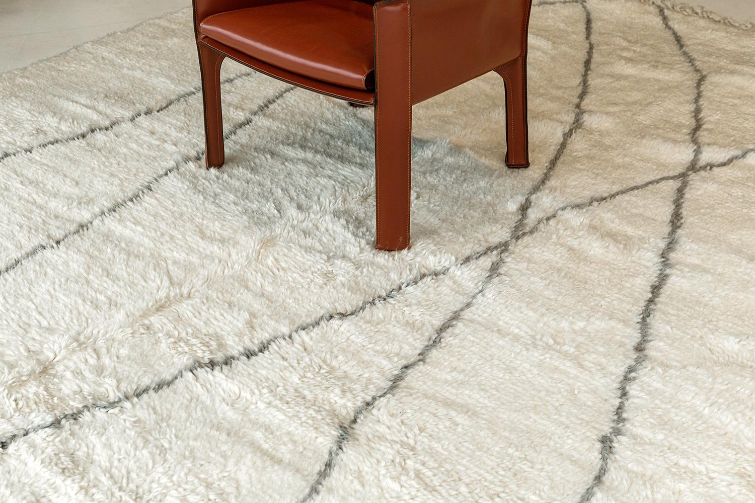 With its dreamy and comforting vibe, this remarkable rug called Bise’ in our Atlas collection features distinct linear accents gracefully spread along the plush textured cream field. The astonishing tassels perfectly match the totality of this work