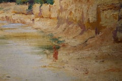 "Biskra in 1885", Huile sur toile signée en bas à gauche Eugène Girardet, 1853-1907