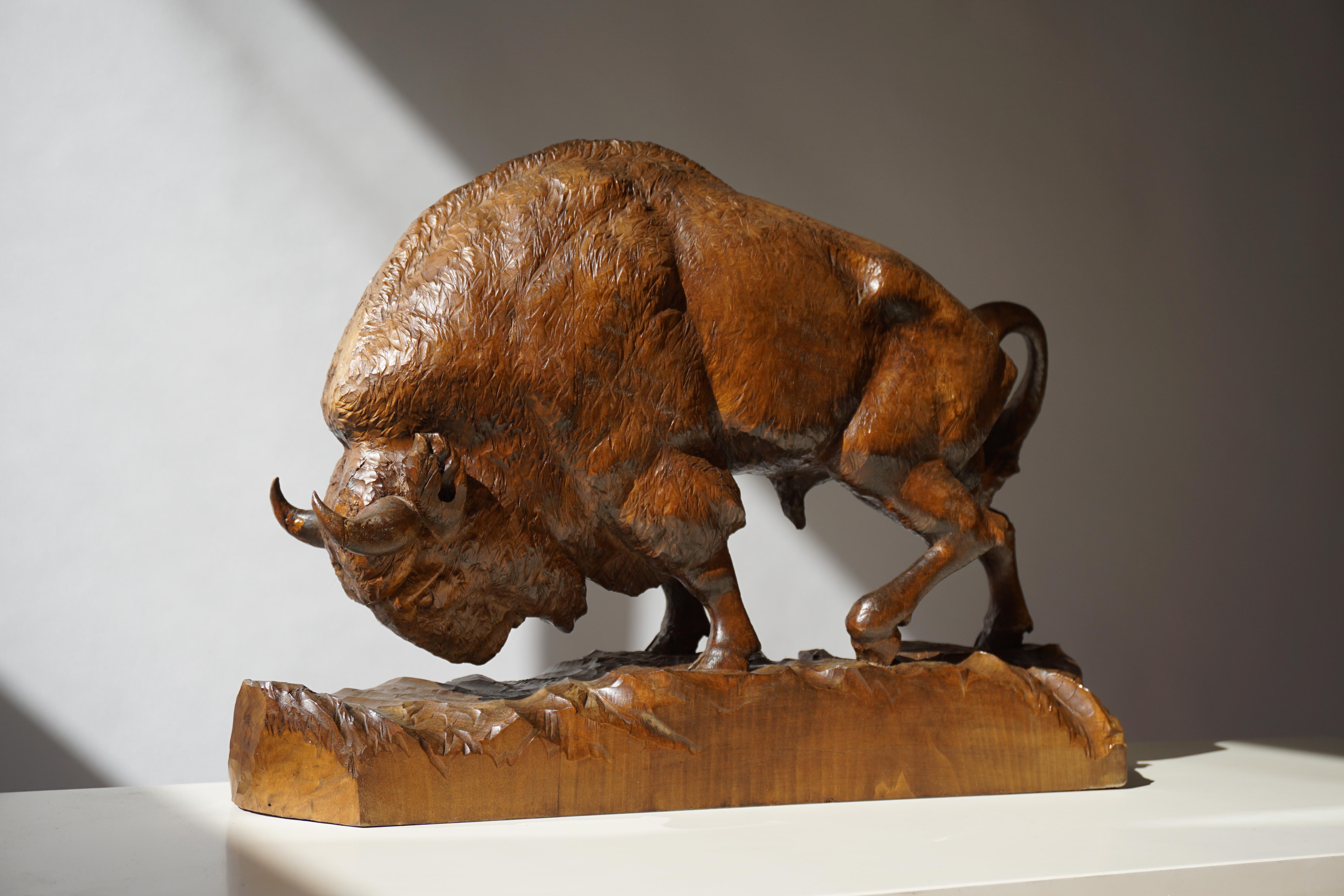 bison sculptures