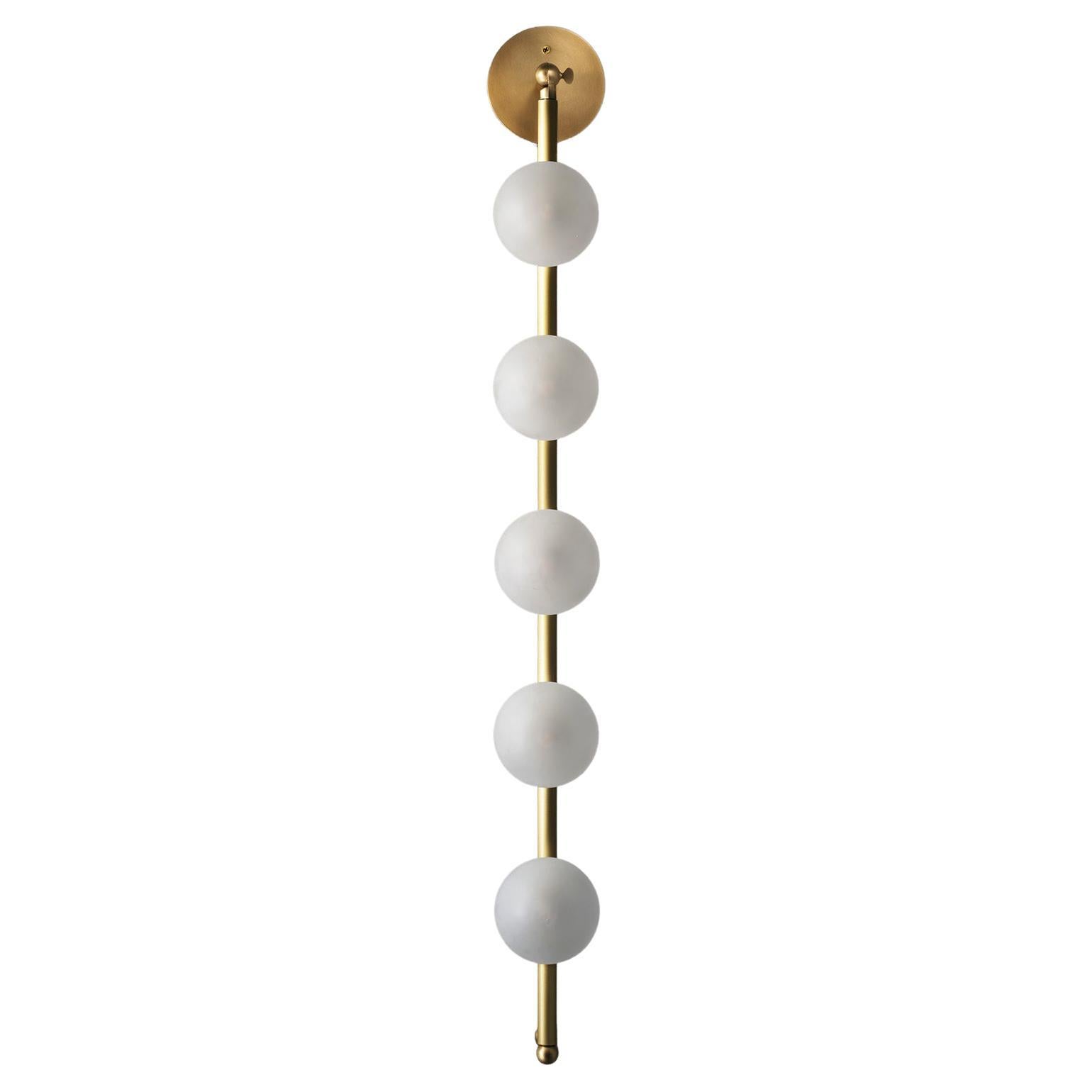 HARPER Wall Light or Sconce in Blown Glass and Brass, Blueprint ...
