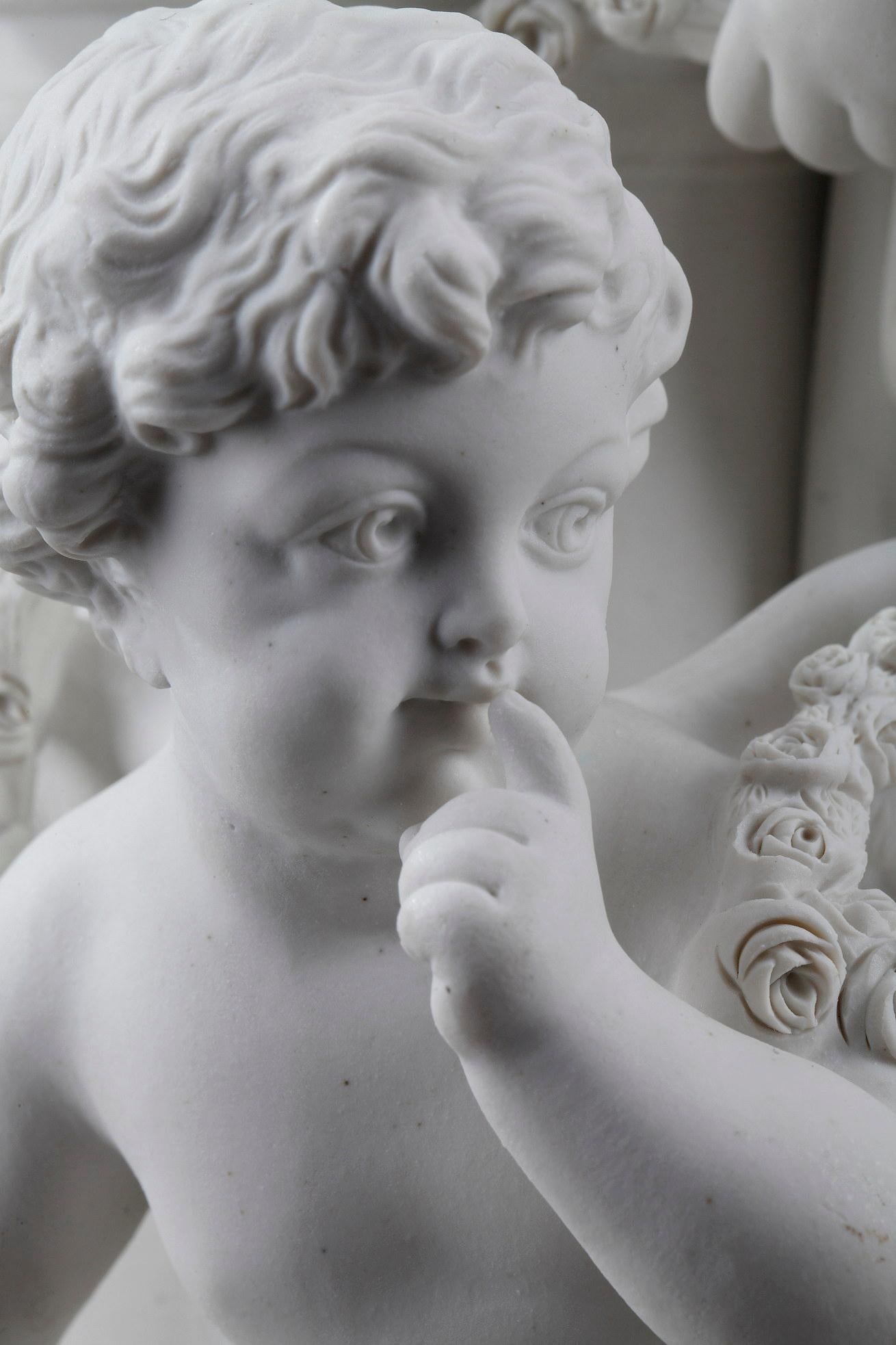 Bisque « Cupid Disarmed by a Vestal » d'après Louis-Simon Boizot en vente 10