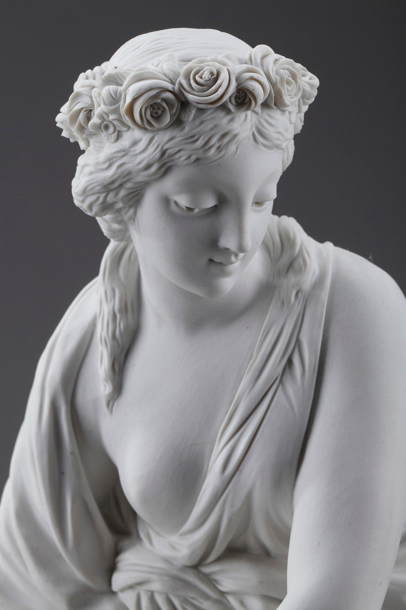 Bisque « Cupid Disarmed by a Vestal » d'après Louis-Simon Boizot en vente 2