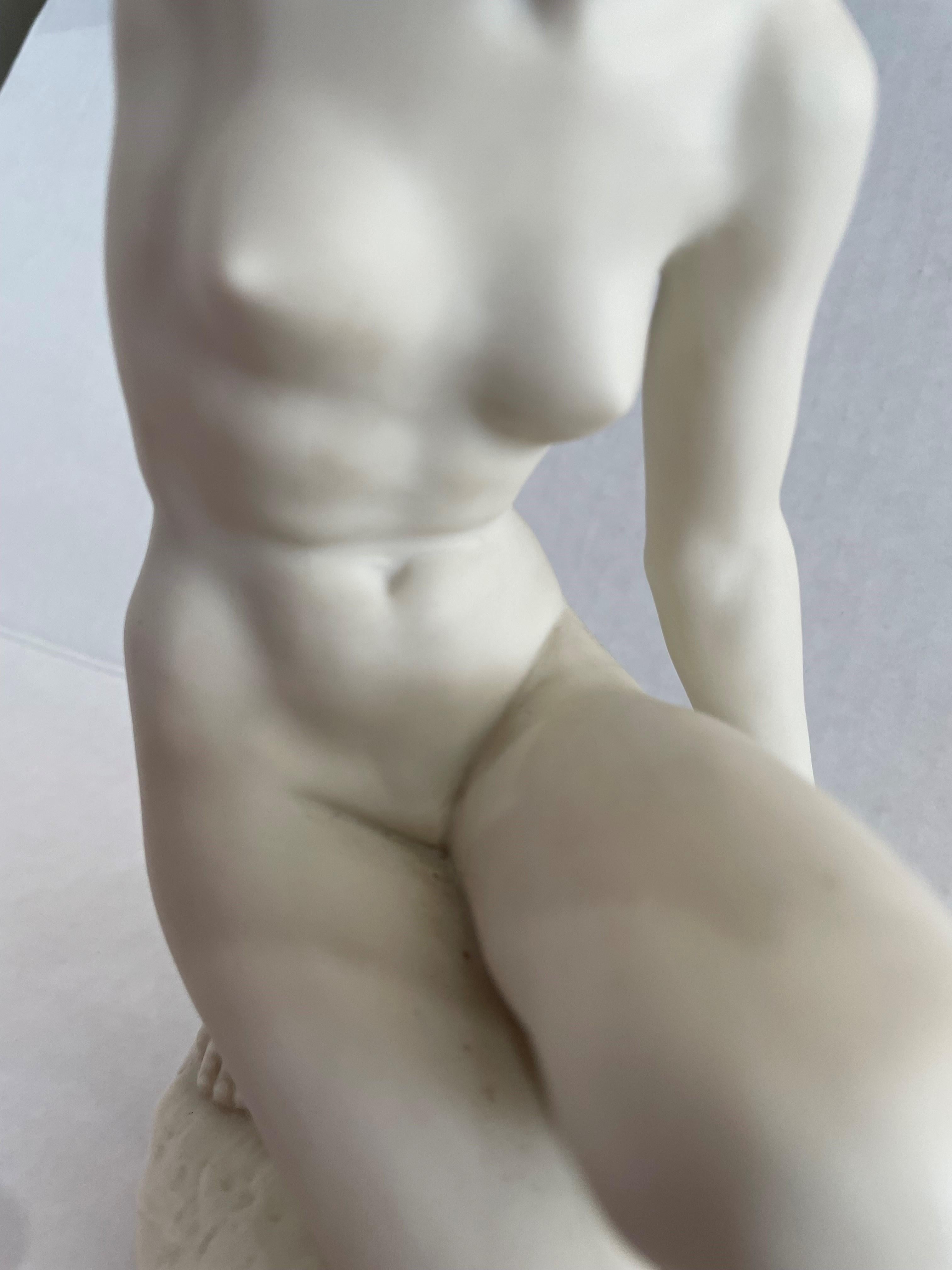 Bisque Figure of a Female Nude by Lorenz Hutschenreutner For Sale 3