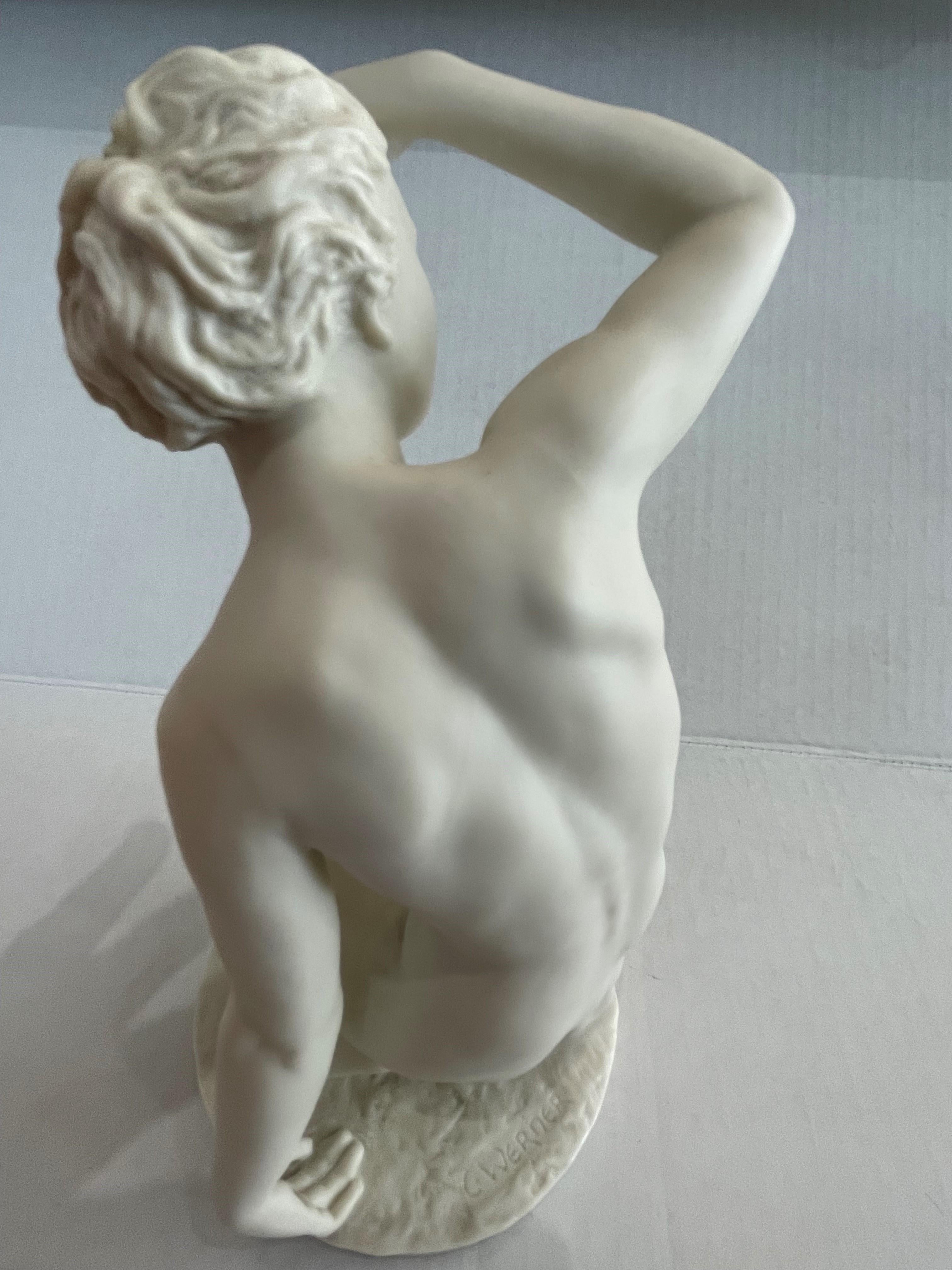 20th Century Bisque Figure of a Female Nude by Lorenz Hutschenreutner For Sale