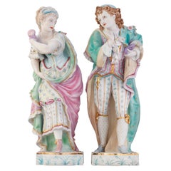 Antique Bisque Figures in the Manner of Jean Gille
