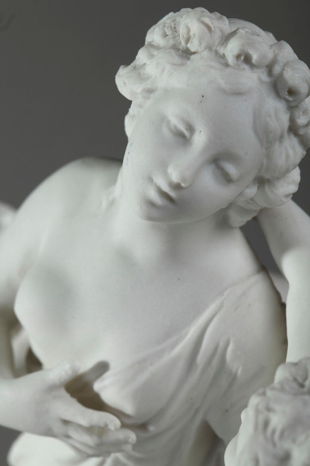 Bisque Figurine, La Rose Enflammée after Boizot by Sevres 9