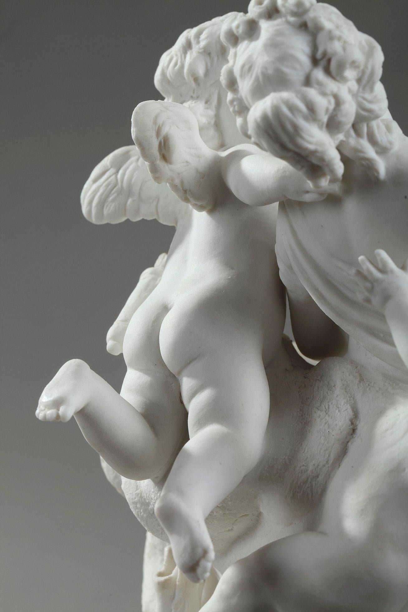 Bisque Figurine, La Rose Enflammée after Boizot by Sevres 1