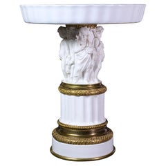 Bisque Porcelain and Gilt Bronze Vase 19th century 4 Seasons Putti Allegory