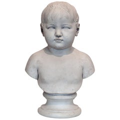 Bisque Porcelain Bust of Prinz Maximilian Von Bayern Nymphenburg Porcelain 1803