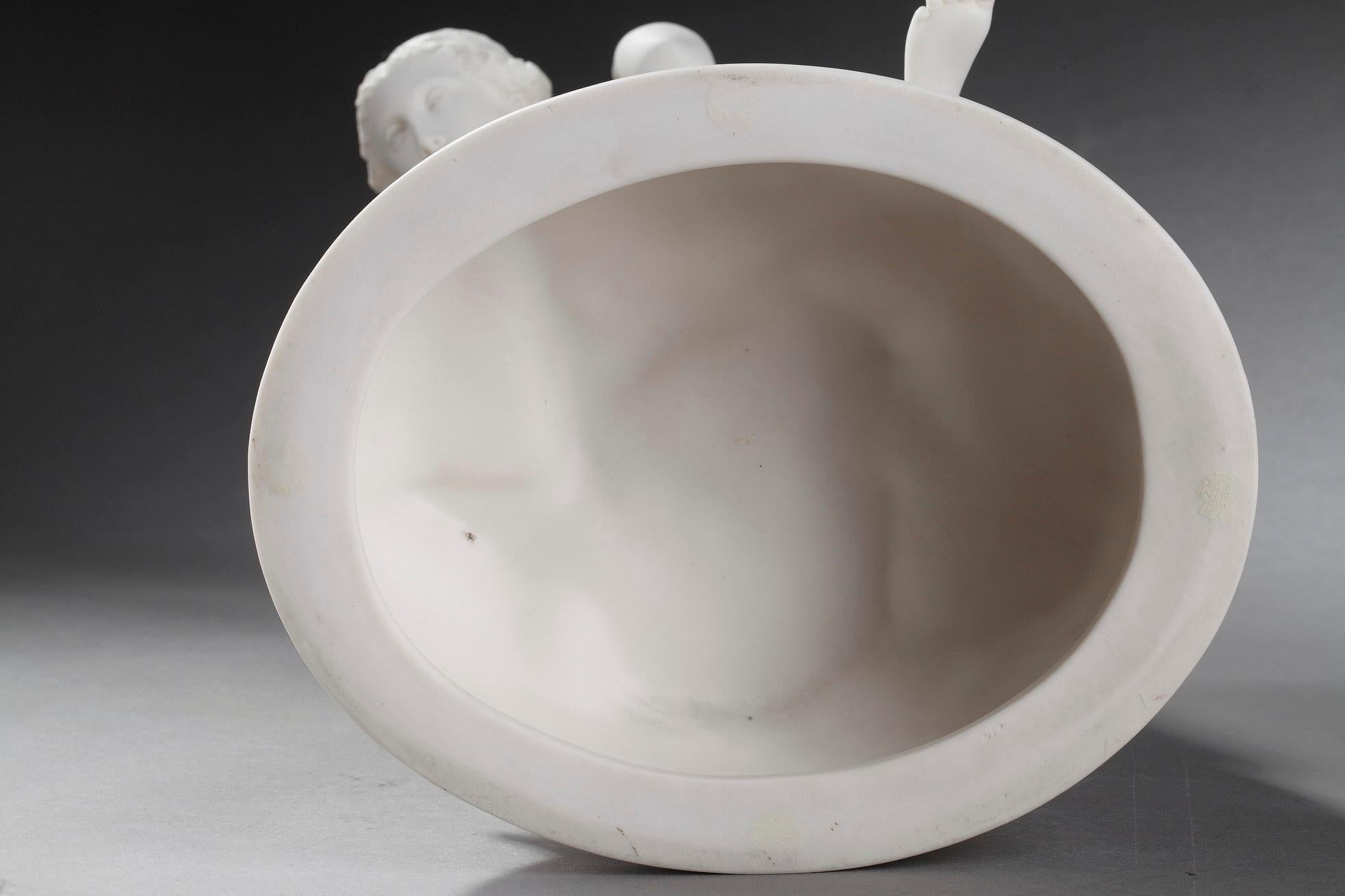 Bisque Porcelain Figurine: Seated Bather, in Sevres Taste 12