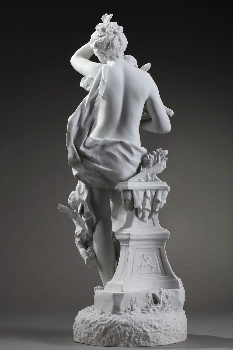 Bisque Porcelain Figurine Venus with Cupids by Ernest Rancoulet at 1stDibs