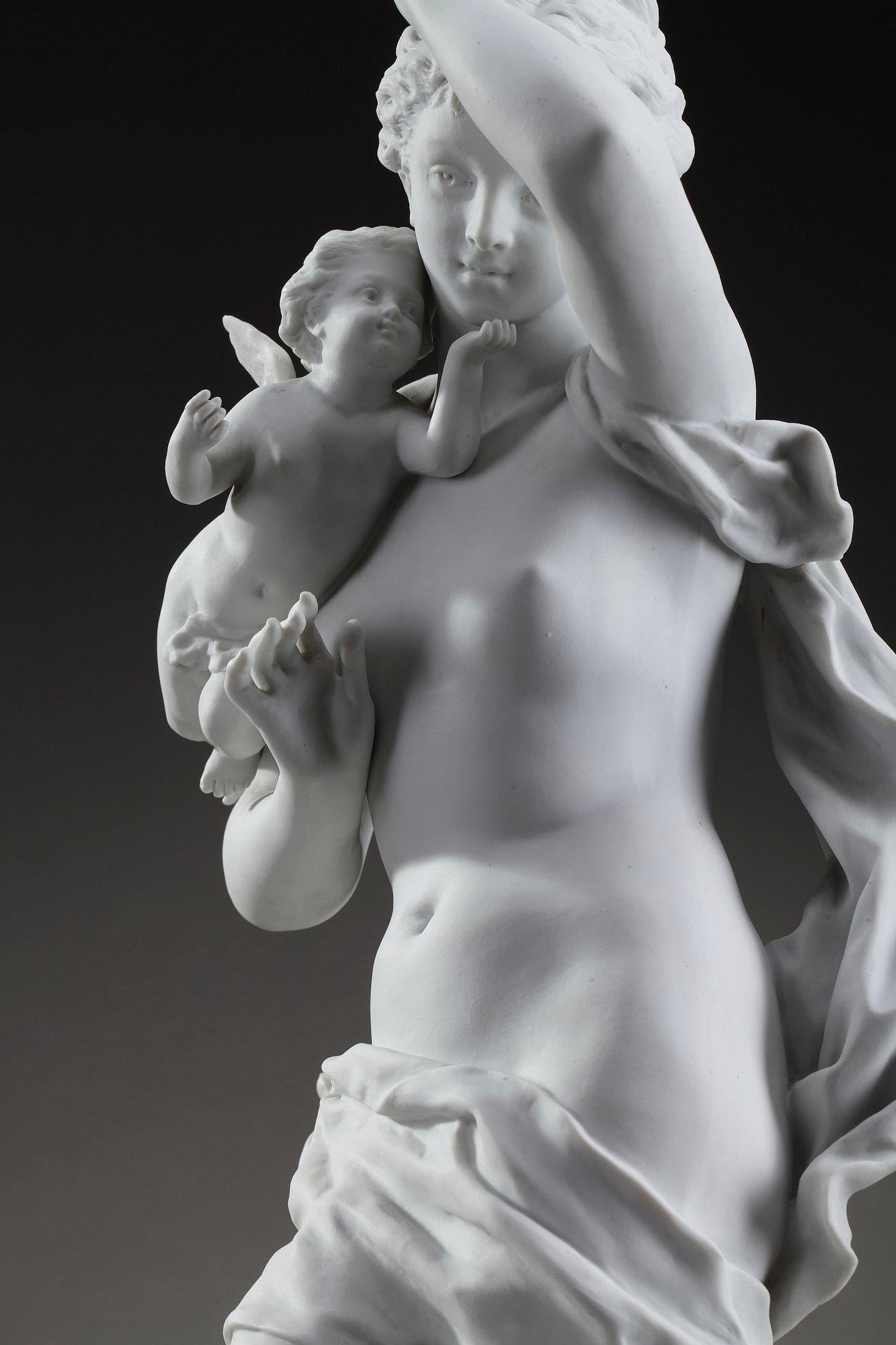 Bisque Porcelain Figurine: Venus with Cupids by Ernest Rancoulet 11
