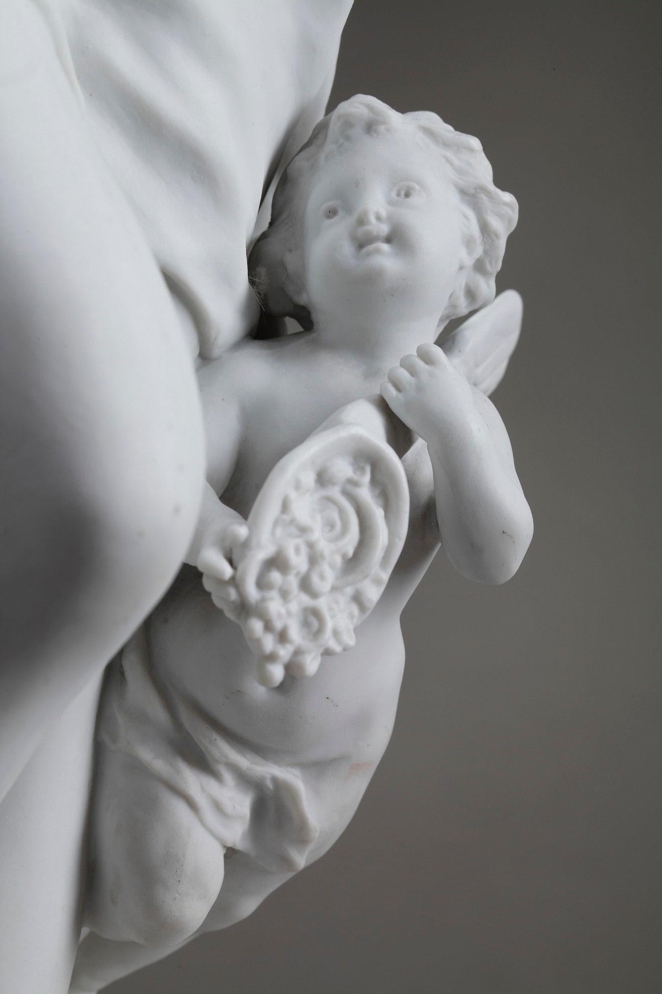 Bisque Porcelain Figurine: Venus with Cupids by Ernest Rancoulet 3