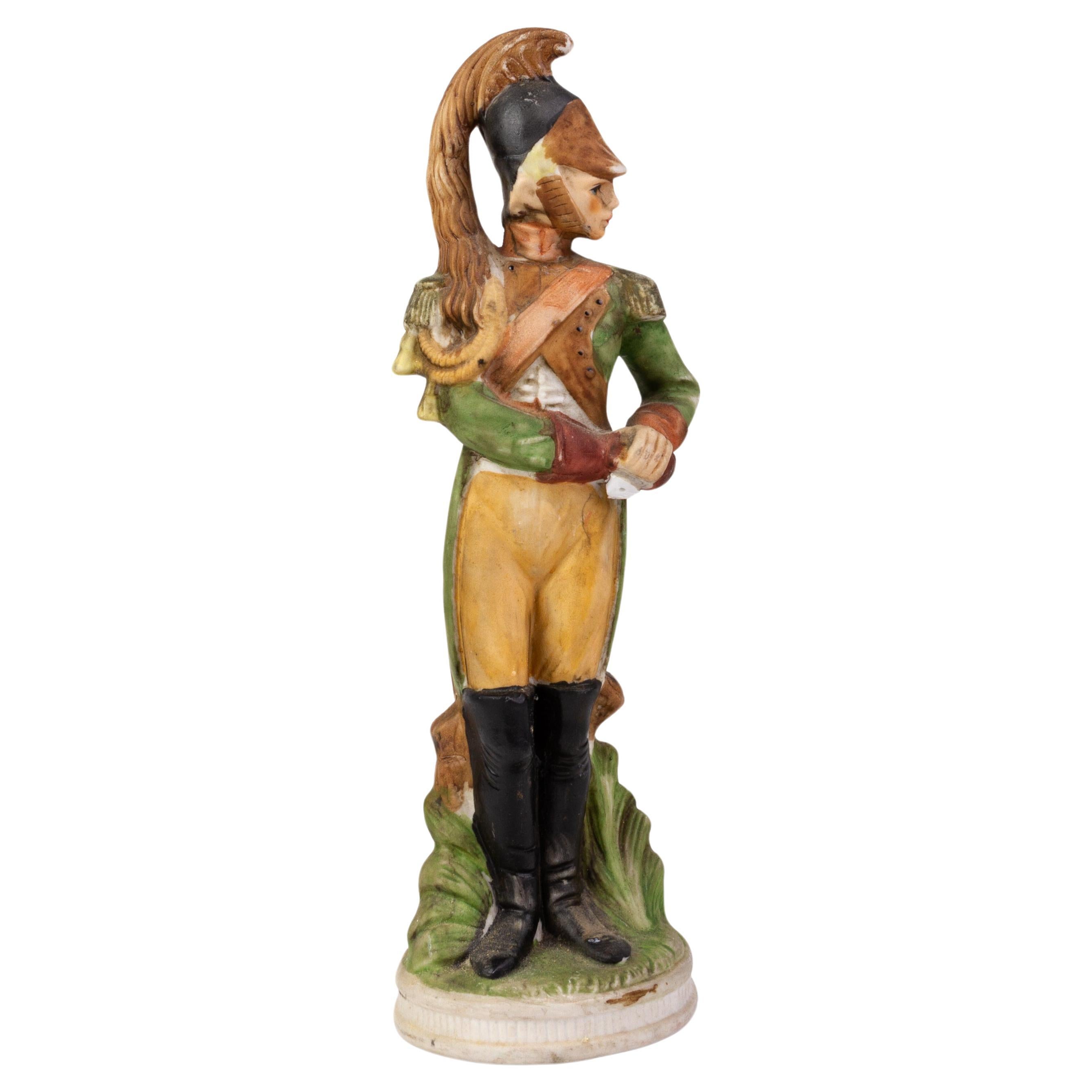Bisque Porcelain Soldier Figure 
