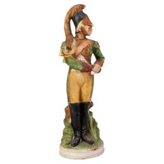 Bisque Porcelain Soldier Figure 