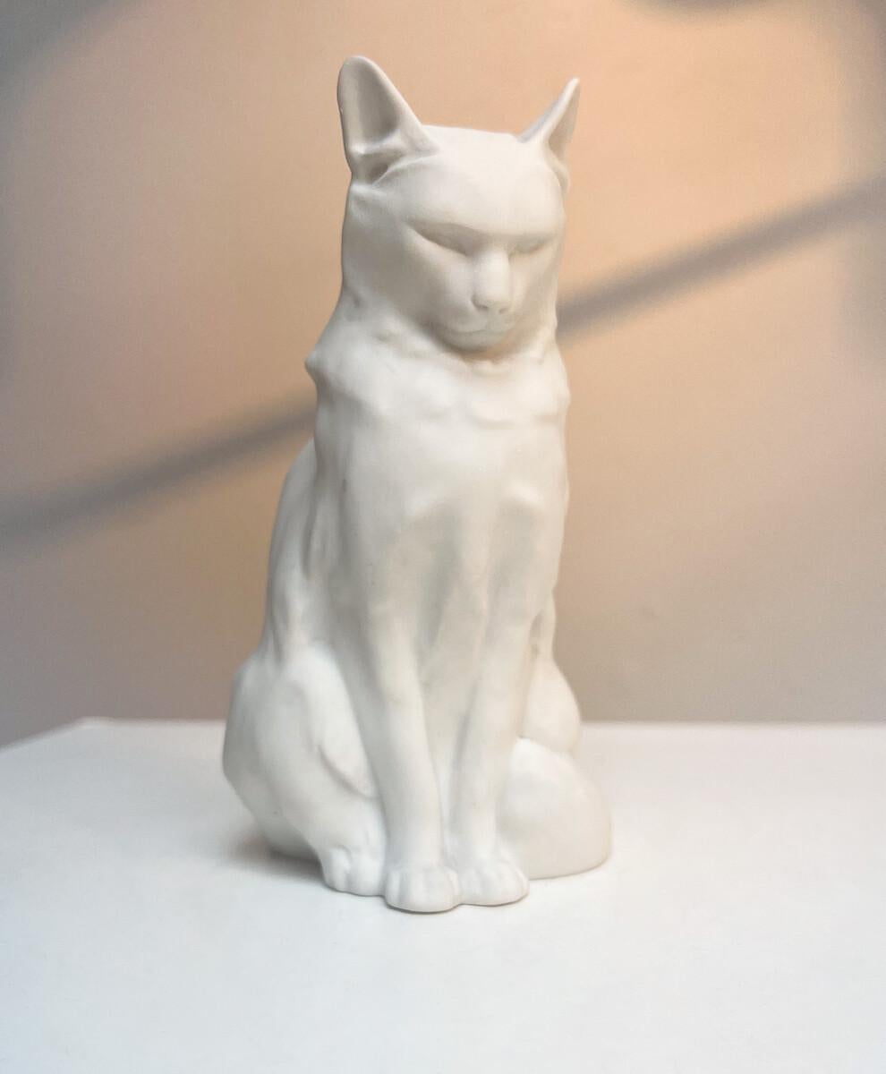 Suisse Sculpture en porcelaine bisquit 