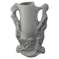 Bisquit-Vase mit männlichen und weiblichen Akzenten, 1890er Jahre