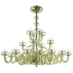 Bissa Boba 6753 20 Chandelier in Chrome, by Angelo Barovier from Barovier&Toso